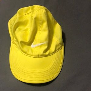 Nike yellow logo dri fit cap